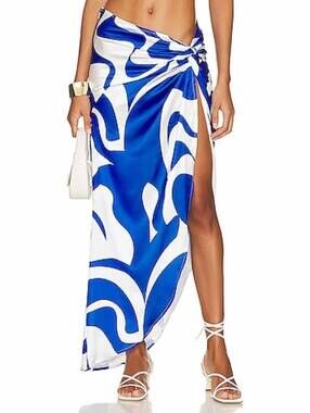 NEW SNDYS. women's kai skirt in blue swirl